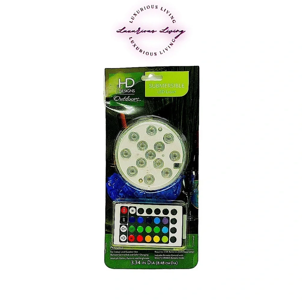 HD Designs Submersible LED Light Puck With Remote